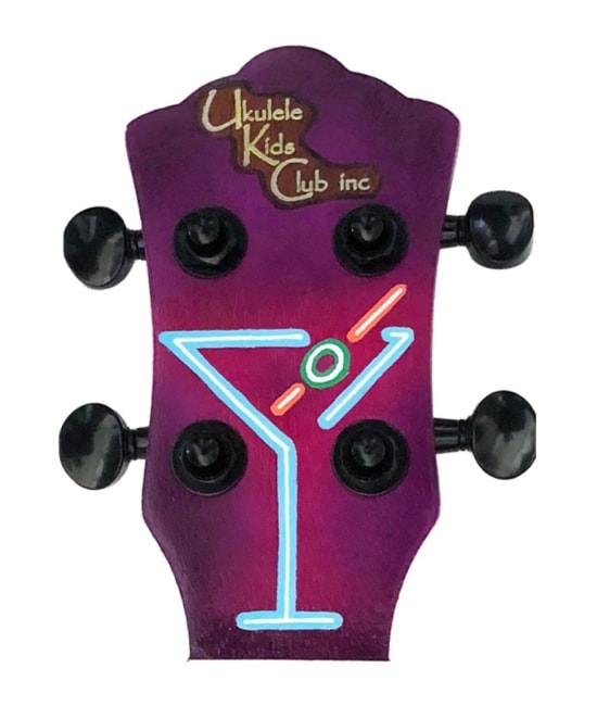 The UKC-Company ukulele headstock