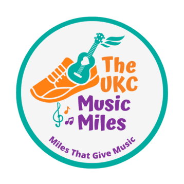 The Music Miles logo includes a sneaker, a ukulele, and music notes.