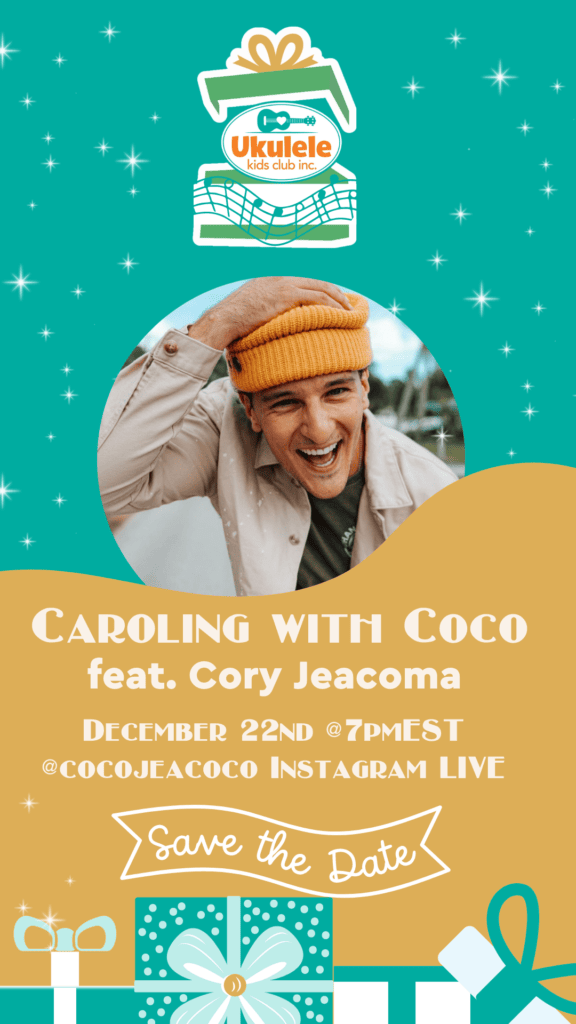 Event flyer features a photo of Cory Jeacoma and event details