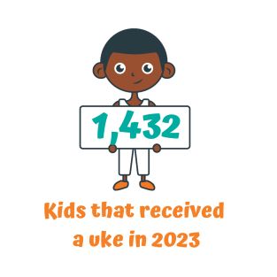 1,432 Kids that received a uke in 2023