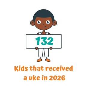 132 Kids that received a uke in 2026